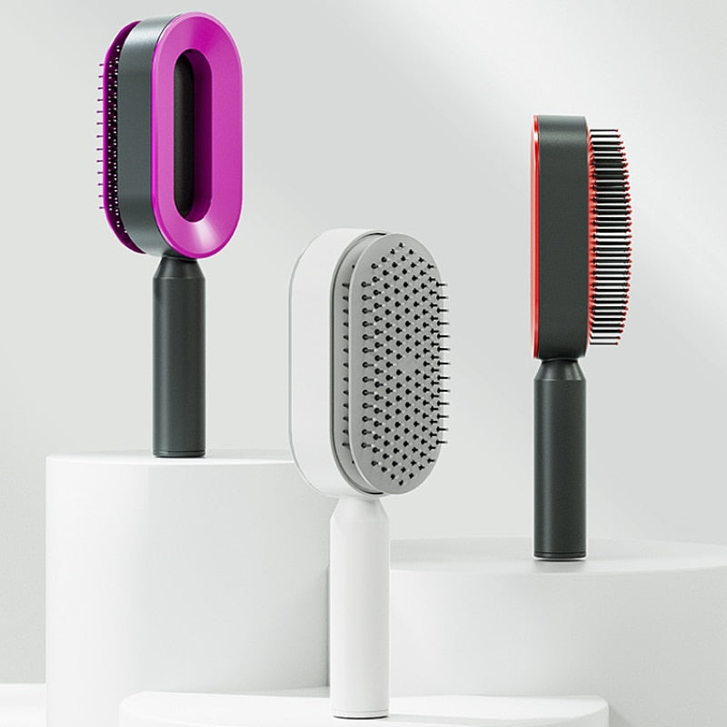 Self Cleaning Anti-Static Hair Brush - R&A LUXE