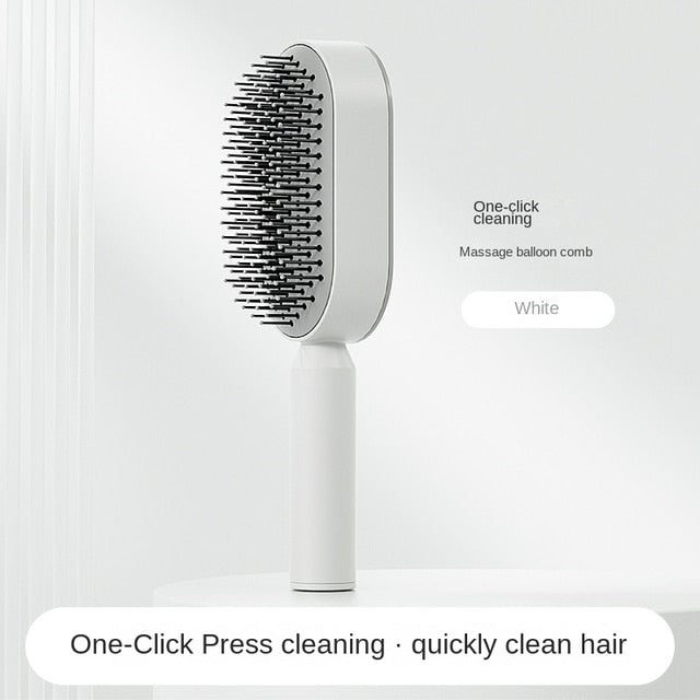 Self Cleaning Anti-Static Hair Brush - R&A LUXE