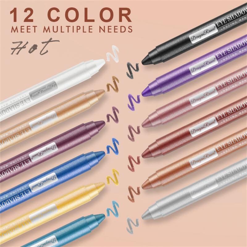 12 Colors Eyeshadow Pencil Set - R&A LUXE