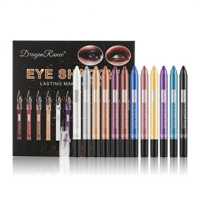 12 Colors Eyeshadow Pencil Set - R&A LUXE