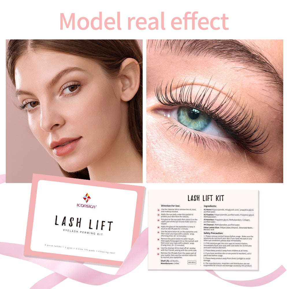 Dropshipping ICONSIGN Lash Lift Kit Lifiting Eyelash - R&A LUXE