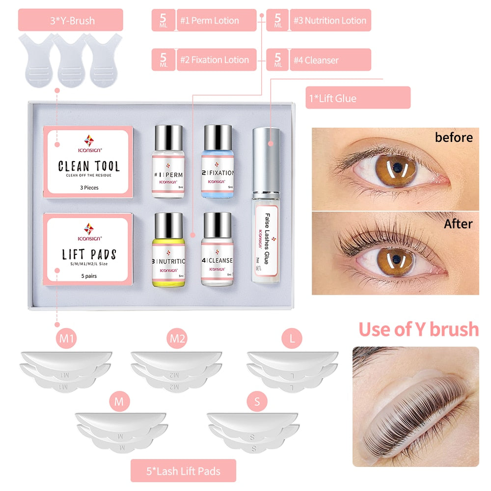 Dropshipping ICONSIGN Lash Lift Kit Lifiting Eyelash - R&A LUXE