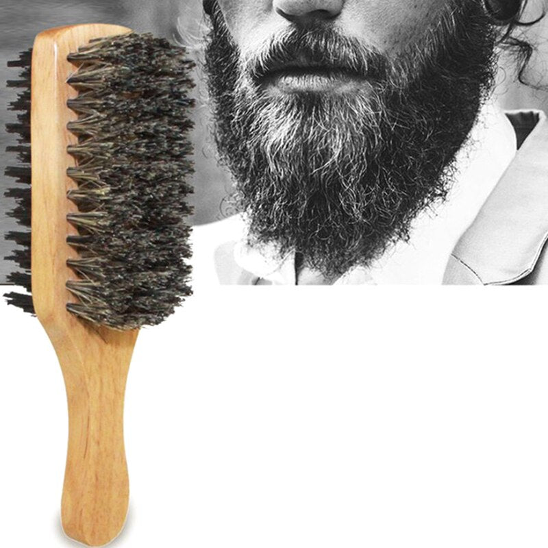 Men Boar Bristle Beard Brush - R&A LUXE